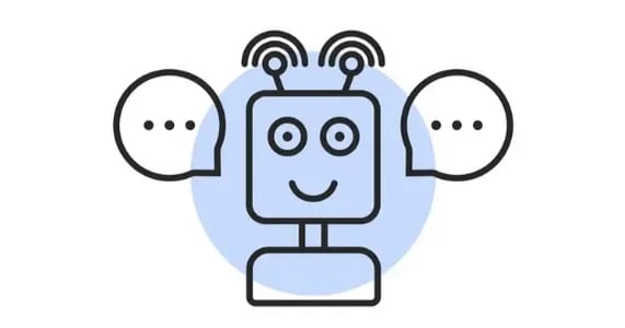 Ilustración de un chatbot.