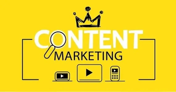 Ilustración del concepto de Content Marketing