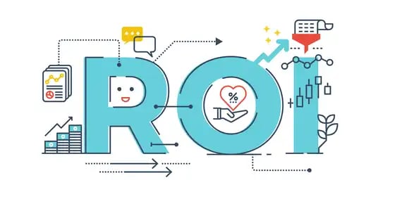 Ilustración de las siglas ROI (Retorno de Inversión)