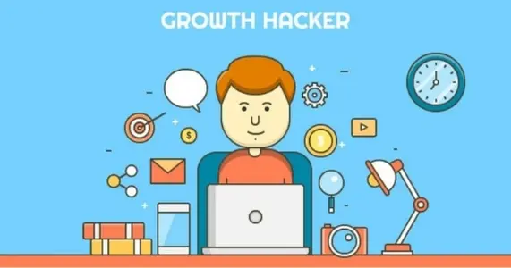 Ilustración de un growth hacker.